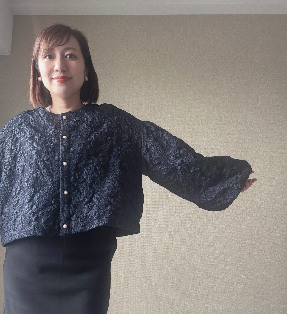 楽天市場　ジャガードトップス