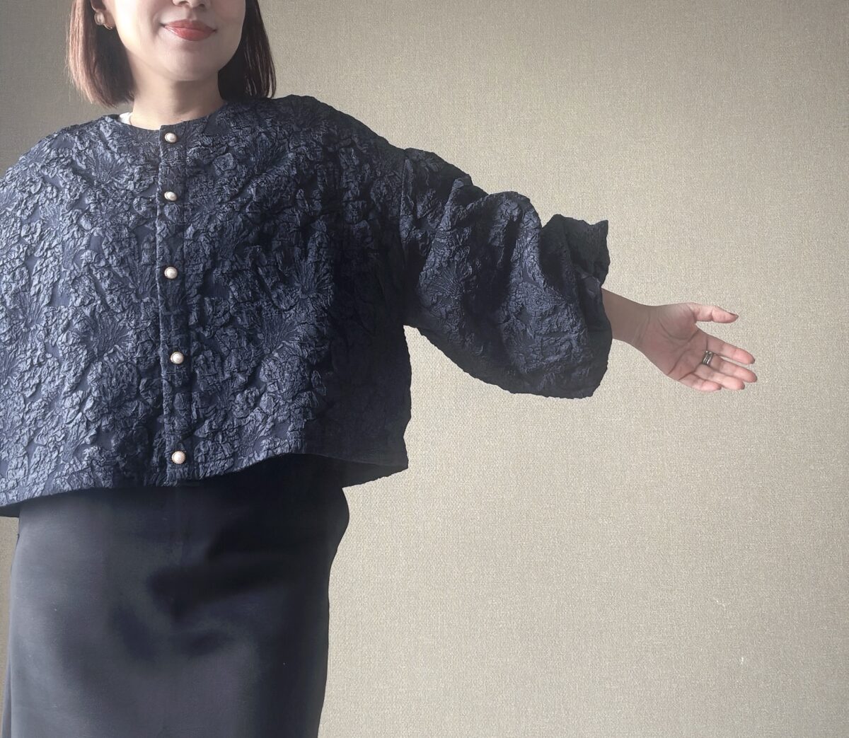 楽天市場　ジャガードトップス