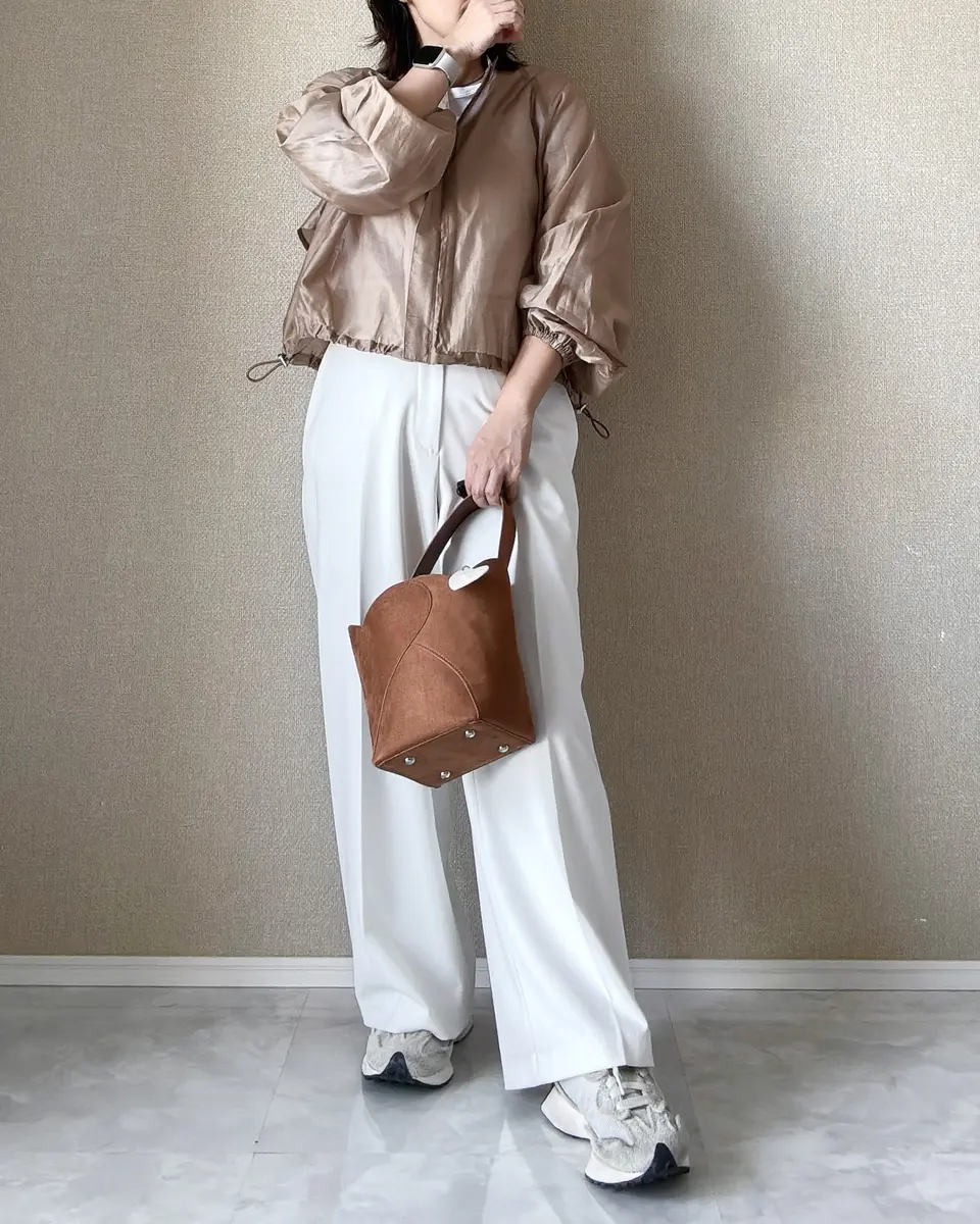 ユニクロ　ワイドパンツ　小柄