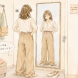 小柄女性 イラスト