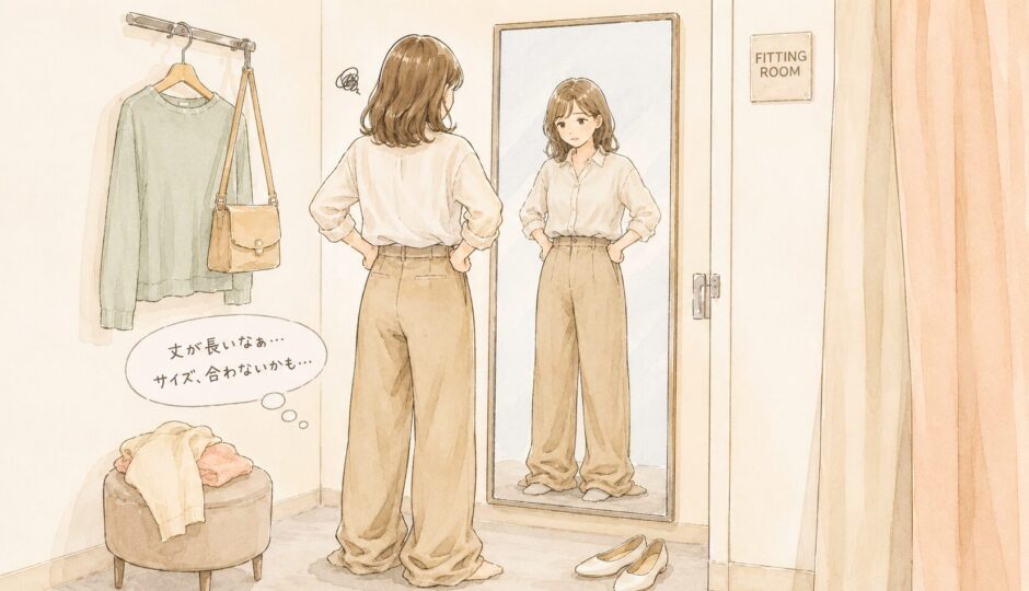 小柄女性　イラスト